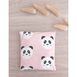 Bouillotte sèche panda rose